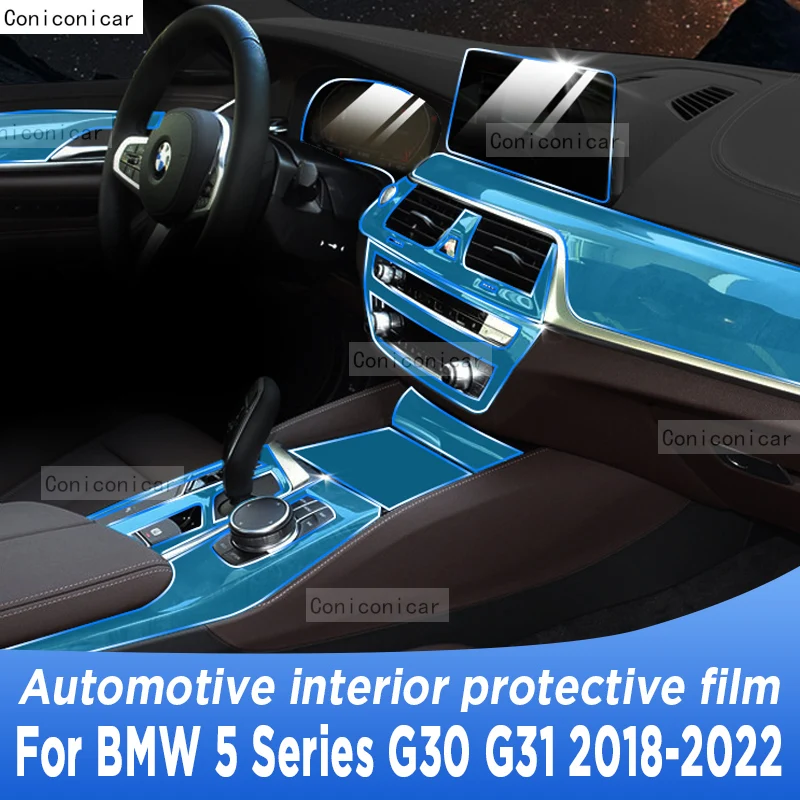 

For BMW 5 Series G30 G31 2018-2022 Gearbox Panel Navigation Automotive Interior Screen Protective Film TPU Anti-Scratch Sticker