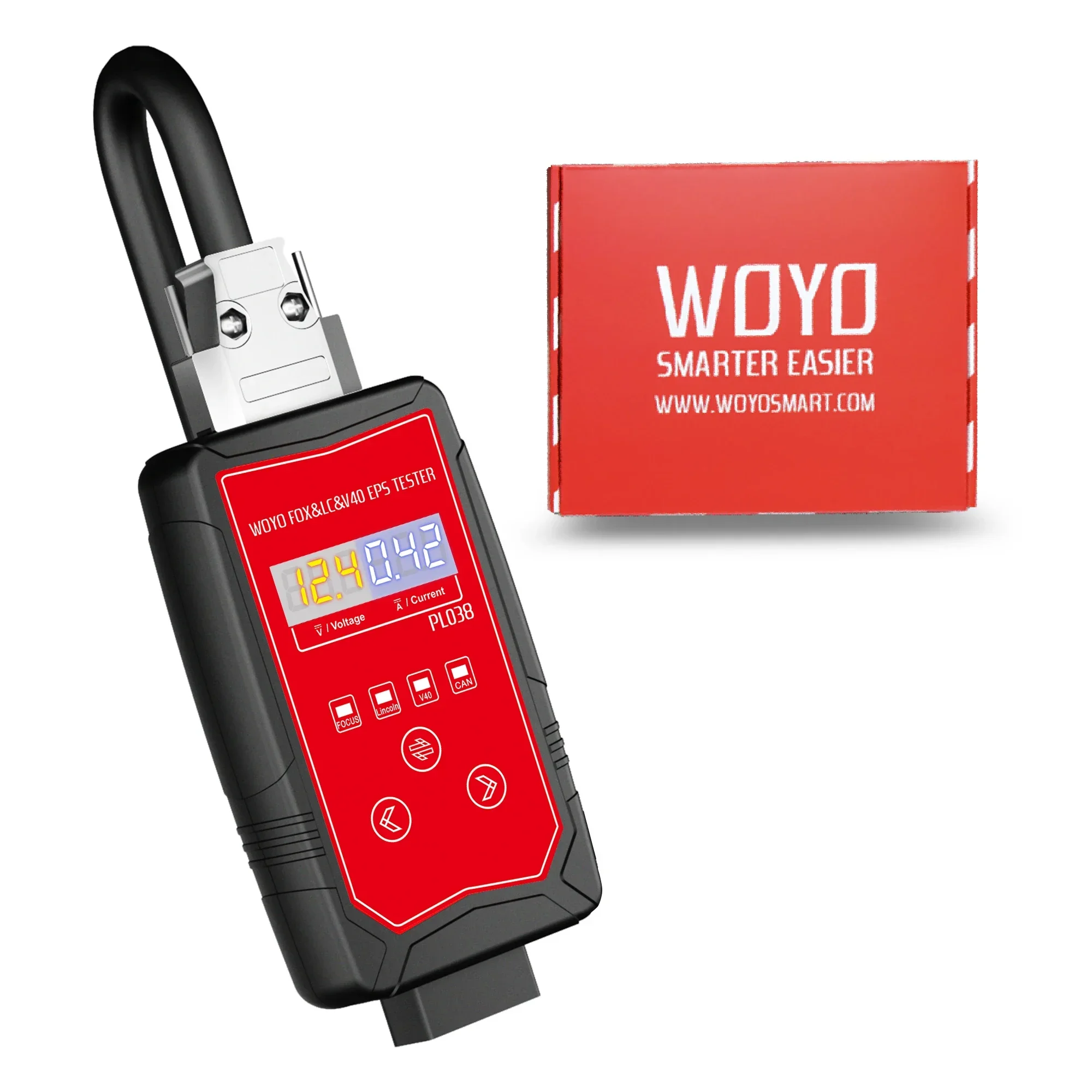 WOYO PL038 Electric Power Steering Wheel Motor EPS Tester For Ford Focus, Kuga, Explorer, Lincoln, for Vol vo V40 Iron Shell