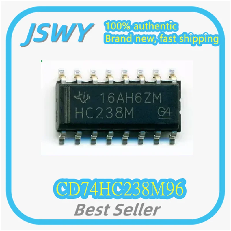 (10/50pcs) CD74HC238M96 SOIC-16 Decoder Multiplexer Chip IC CD74HC238 Genuine Original Brand New Electronics Component