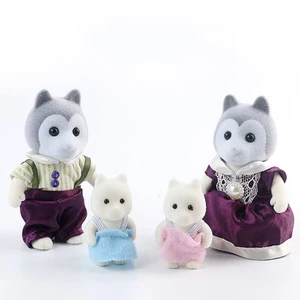 Familiensimulation Floresta Kaninchen, DIY -Spielset, Mini -Bärenfigur, Spielzeugpuppen, Kindergeschenke 8 Hauptverkaufsmaschine Plüschbär - №5