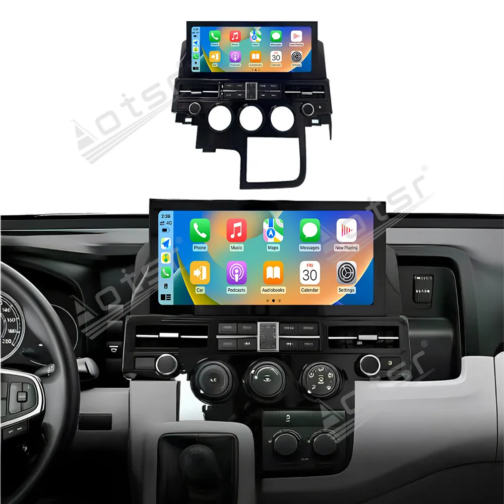 12.3 Inch Android Car Radio For Toyota HiAce 2019, GPS Navi Wireless CarPlay Multimedia Stereo Head Unit Car Media