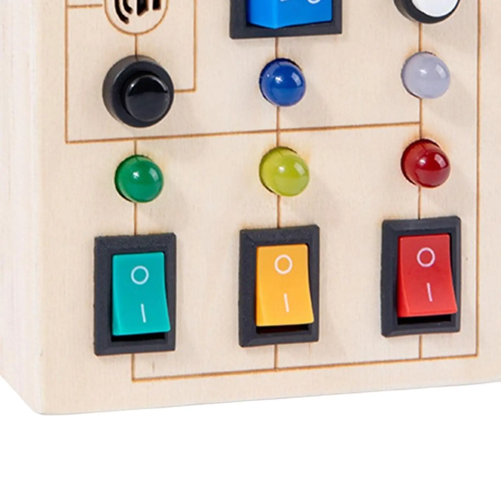 

LED Switch Busy Board Learning Activities for Kids Plane Car Toddler