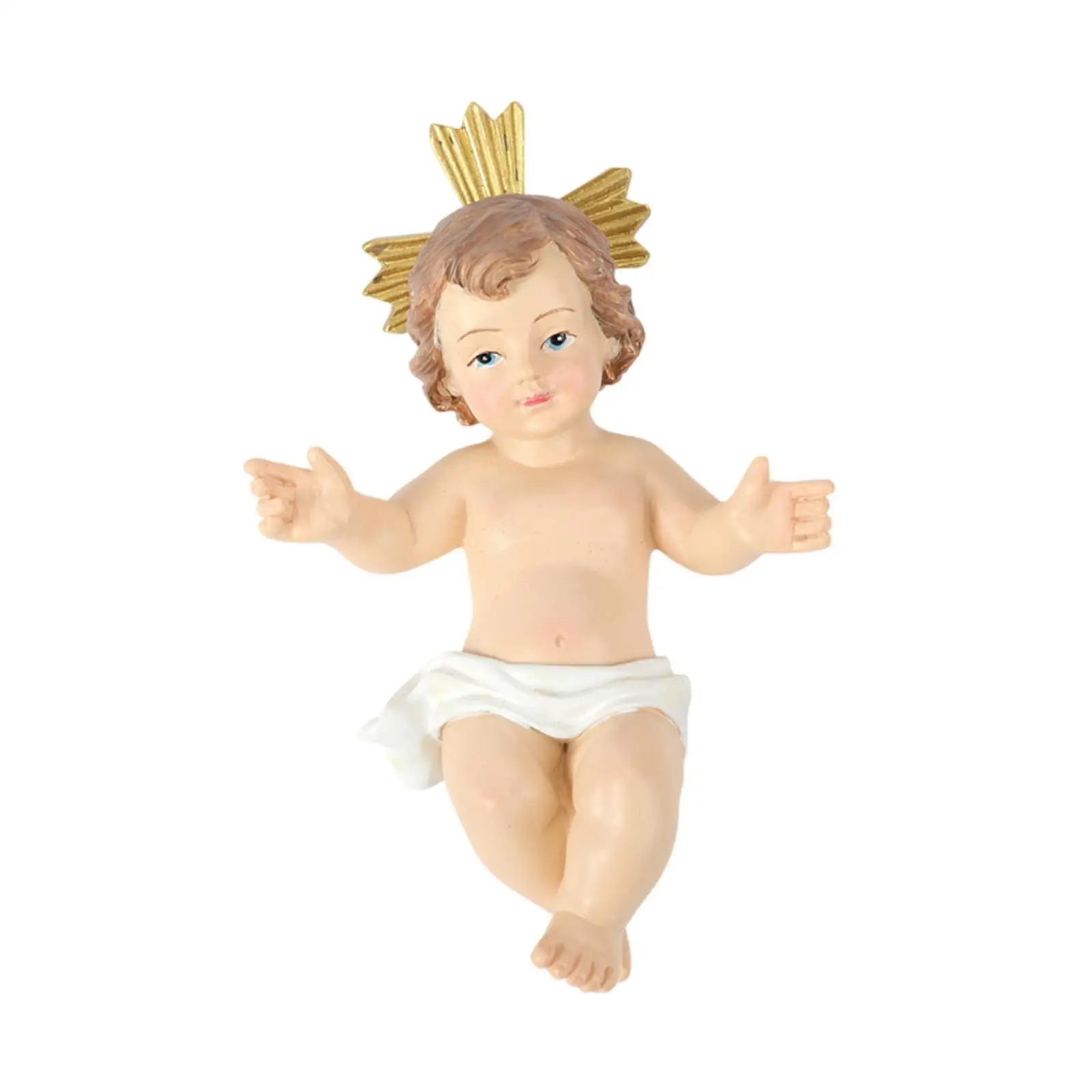 Krippenset Crafts Collection Jesus Statue für Wohnzimmer Indoor Desktop