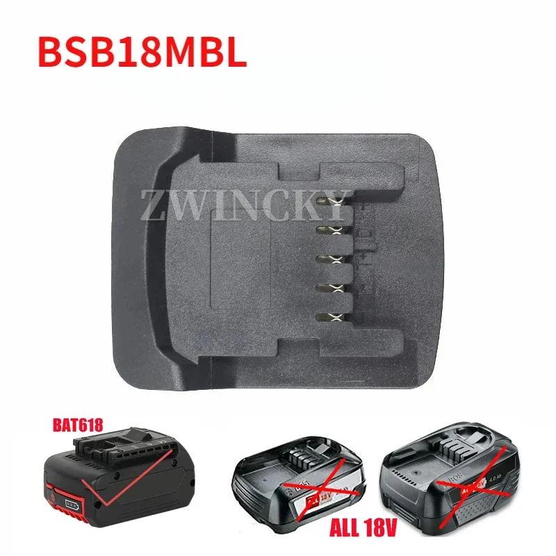 ZWINCKY BSB18MBL Adapter Converter Can use for Bosch 18V Li-ion Battery on for Metabo 18V Lithium Tool for Metabo For Bosch 18V