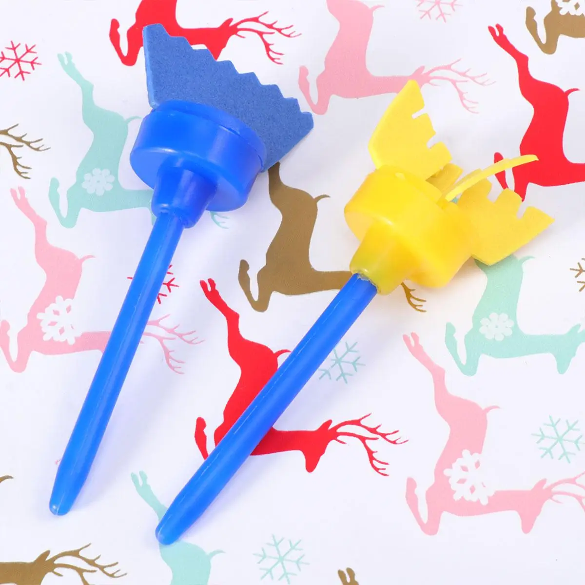 8 Pcs Craft Paint Roller Set Sponge Rollers for Painting Drawing Graffiti Kids Lessons Mini Size Durable Use