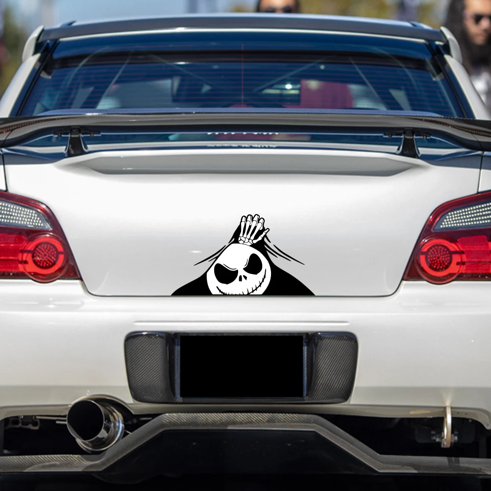 Car Decal Trunk Window Bumper Nightmare Before Christmas Sticker for Cars and Motorcycles Halloween Decoration Vehicle Accessory