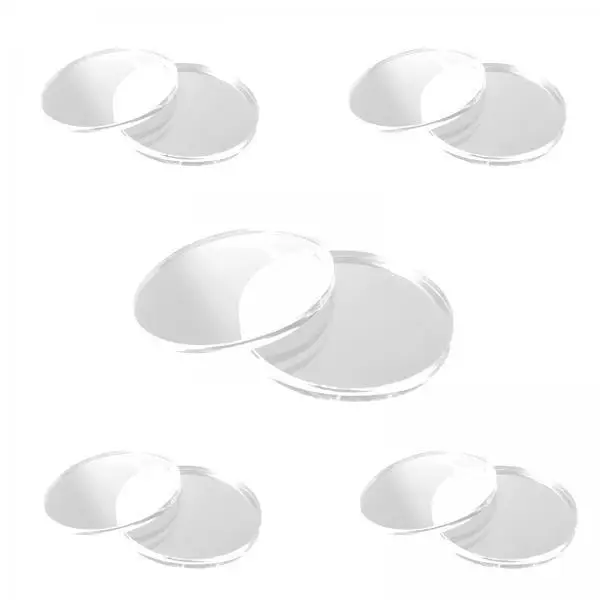 Round Figure Stand Durable Acrylic Base for Collectible Dolls Accessories Dollhouse Miniatures Office Desk Display