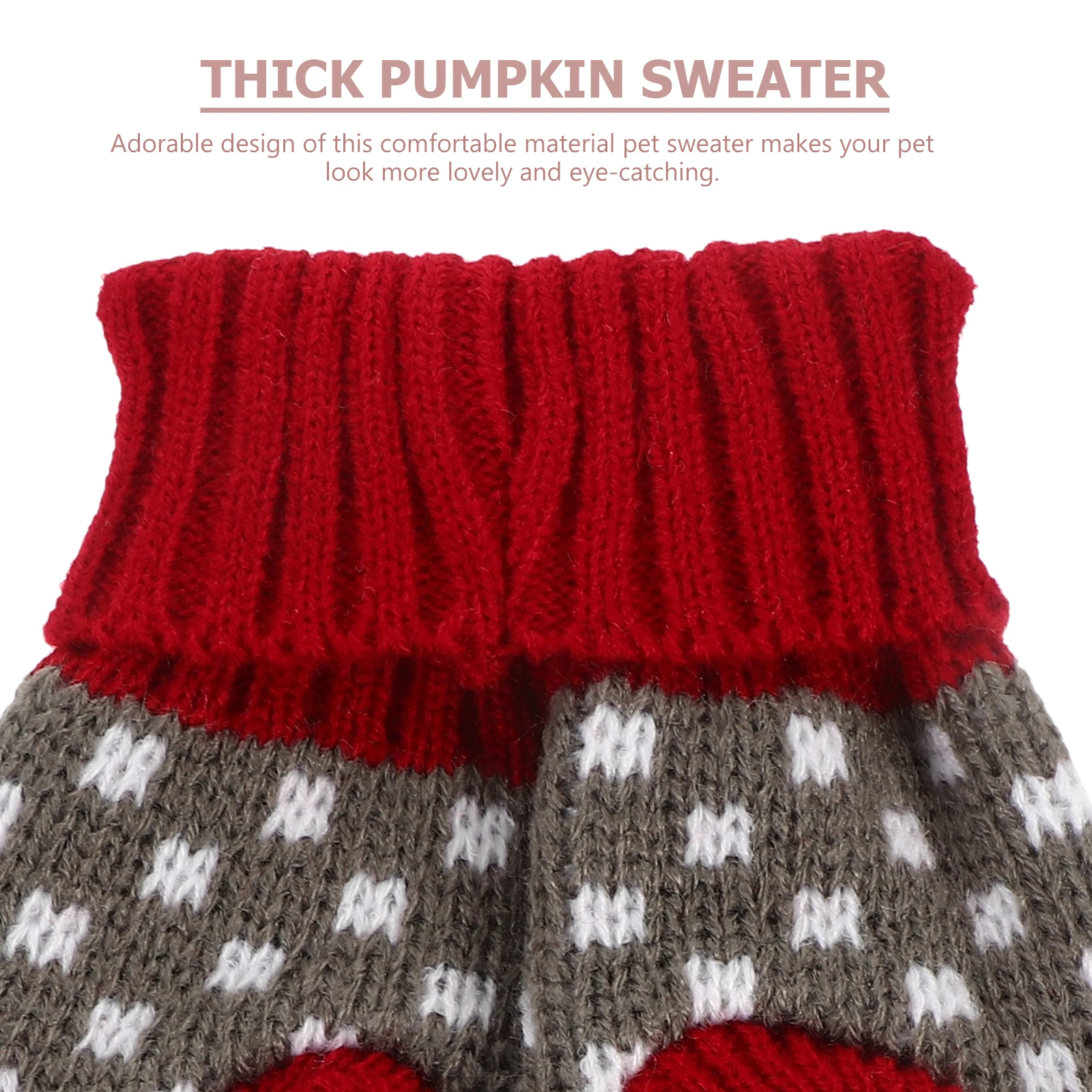 

Christmas Pumpkin Sweater Small Wool Acrylic Dog Holiday Sweaters Thick Warm Soft Material Winter Clothes Pet Costume