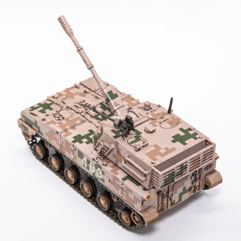 Chinesisches PLZ-07 selbstfahrendes Kampfpanzermodell aus Kunstharz im Maßstab 1:72 Militarized Combat Track Type Classics Collection Gifts Display