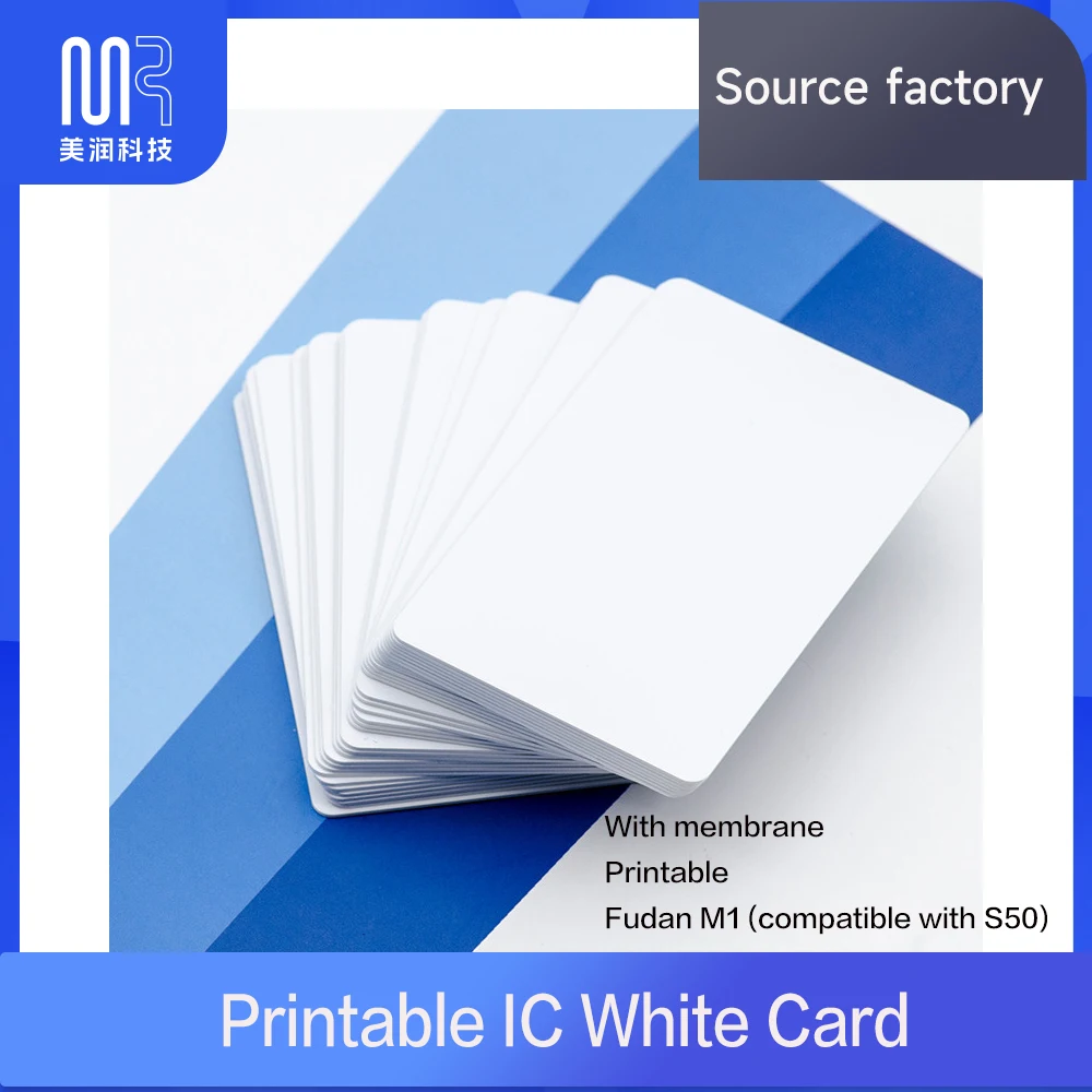 

0.85mm Thickness Glossy Finish White Blank Double Sides Inkjet Printable PVC Card Printing by Epson L805/L800 Printers 50pcs/Lot