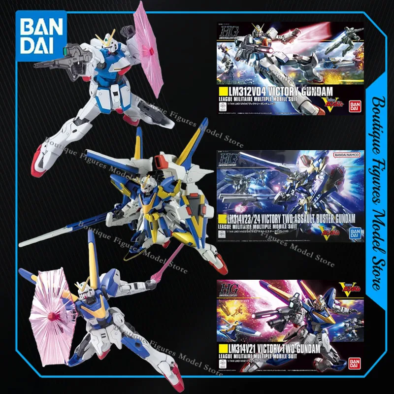 

Bandai Original Genuine HG LM314V21 LM314V04 VICTORY TWO GUNDAM Action Anime Figure Assembly Model Collection Gift Kids Toy