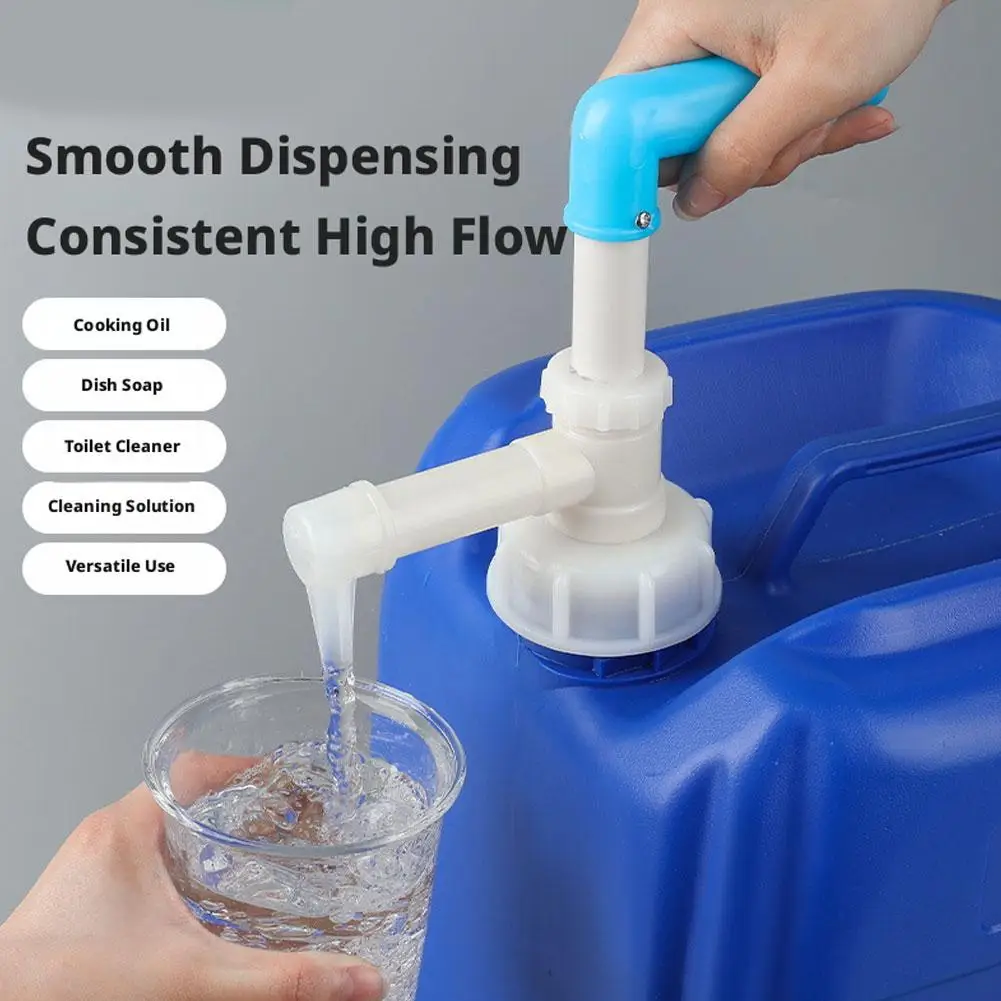 

1PCS Manual Hand Pump For Oil Fuel Transfer Backflow Prevention Liquid Transfer Pump Acid Resistant Oil Pump K1Z4