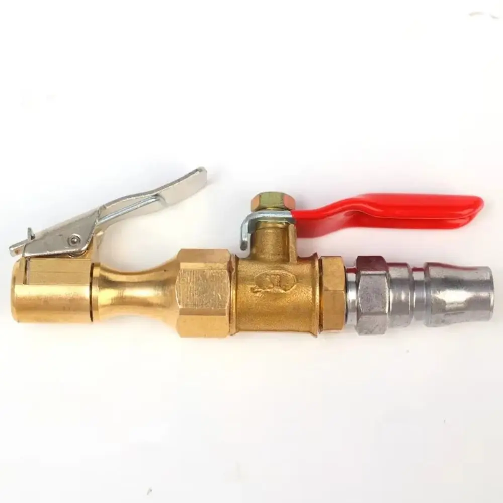 Quick Release Tire Inflator Chuck Lock On Design Quick Inflation Air Compressor Adapter Quick Connector Valve Air Chuck