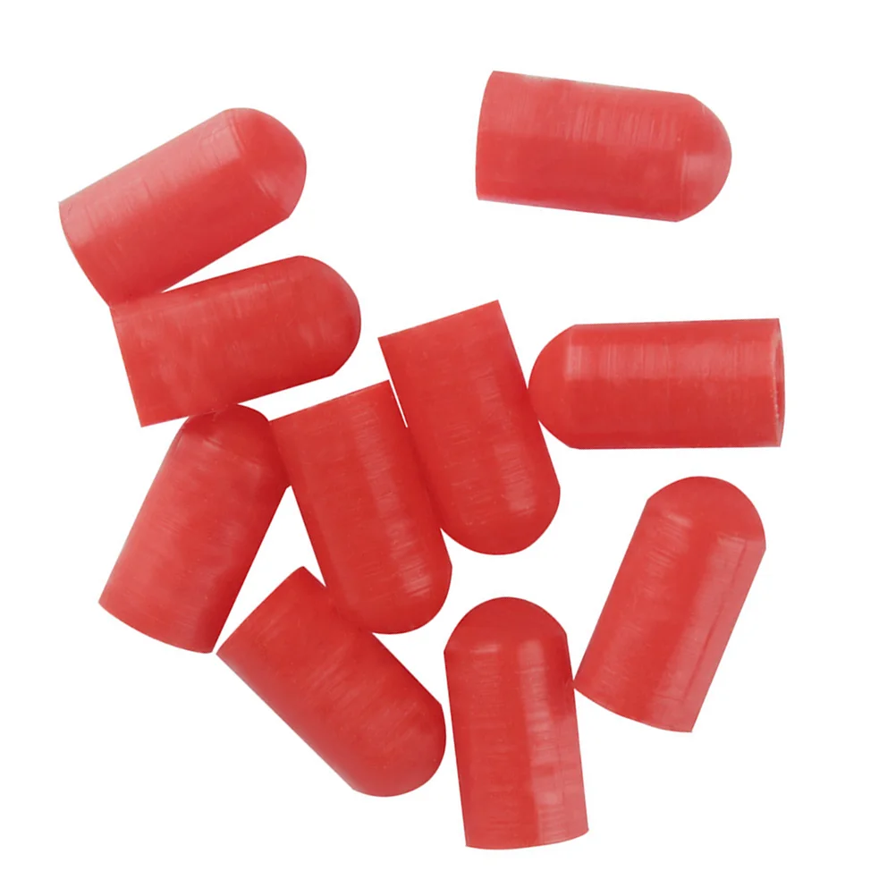 

10 Pcs Drumstick Protector Mute Silent Tip Accessories Silencers Protectors Cover Practice Tips Noise Mufflers