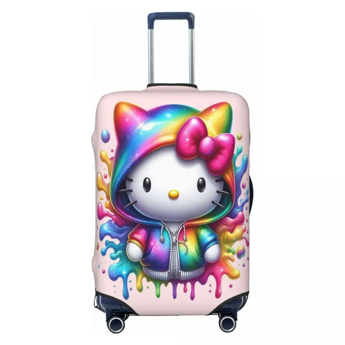 

Custom Hellos Anime Kittys Cartoon Luggage Cover Protector Fashion Travel Suitcase Protective Cover for 18-32 Inch