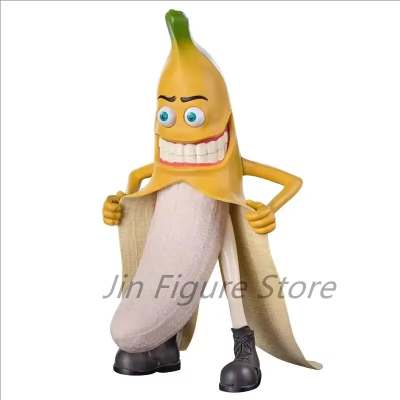 

Creative Banana Man Figurine Funny Cartoon Banana Statues Fruit Figurine Desk Sculpture Decor House Decoration Home Ornament