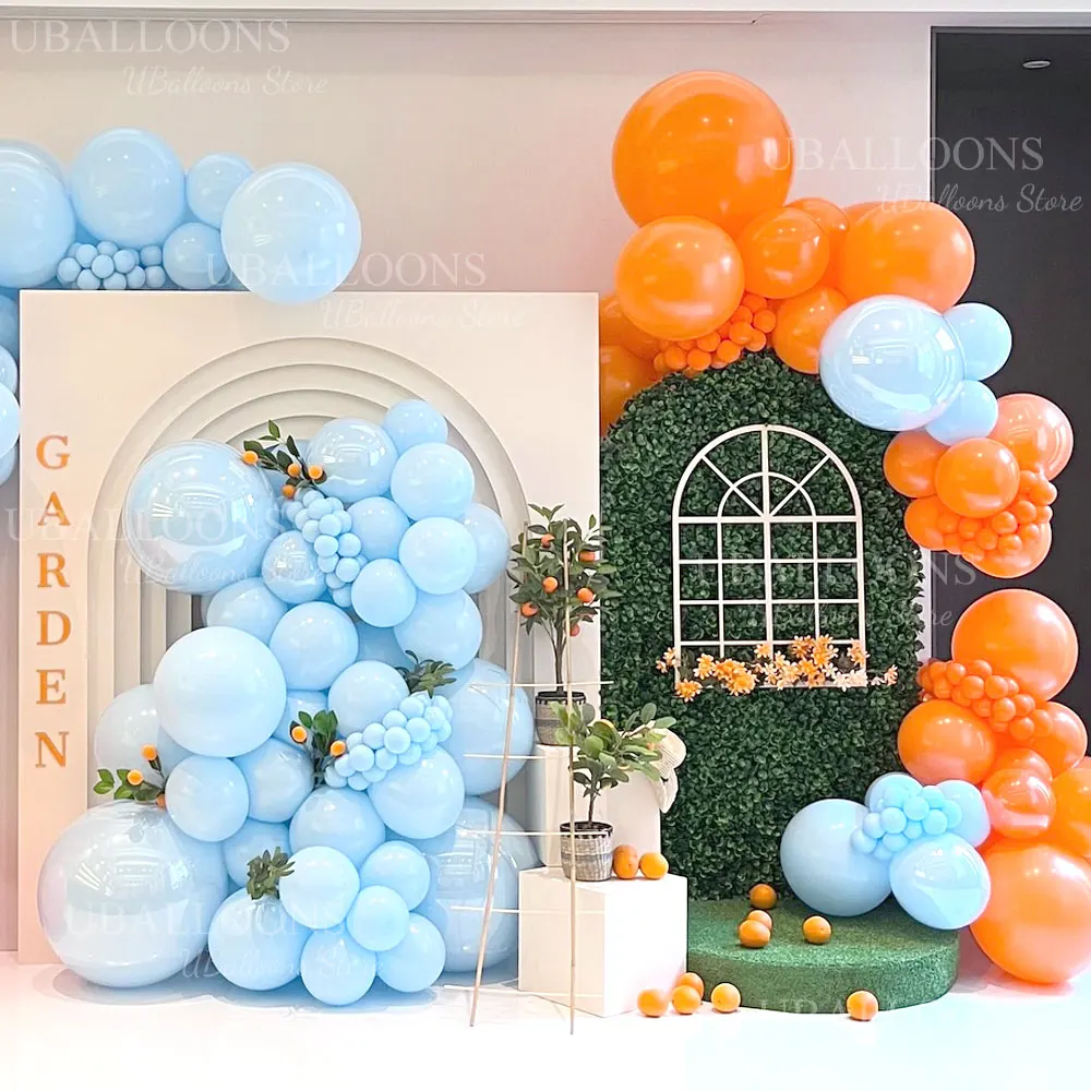 148pcs Light Blue Balloons Arch 18/12/10/5inch Baby Pastel Blue Balloon Garland for Birthday Wedding Baby Shower Party Decoratio - view 6