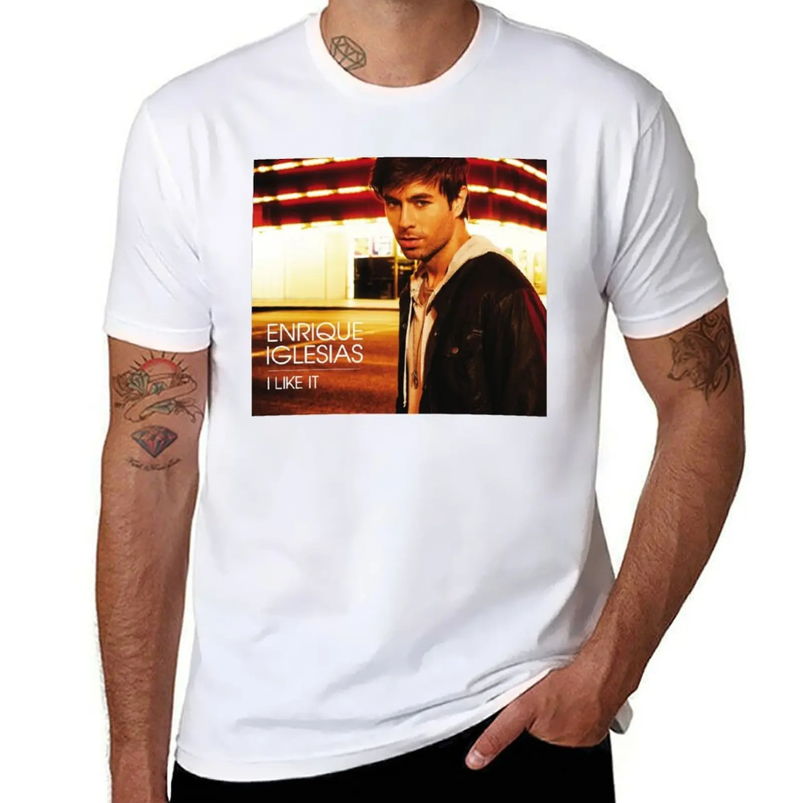 

enrique iglesias i like it tour 2019 nettv T-Shirt cotton t shirt man t shirts for man graphic tees T-Shirt