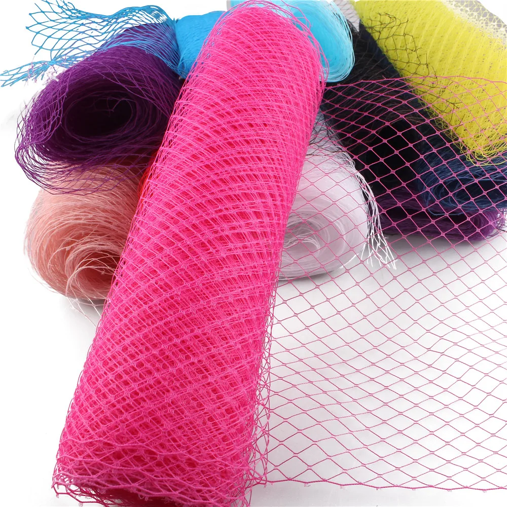 45CM Width Russian Veiling Hat Birdcage Veils Netting Mesh Fabric For Wedding Millinery Trim Netting DIY Hair Accessories