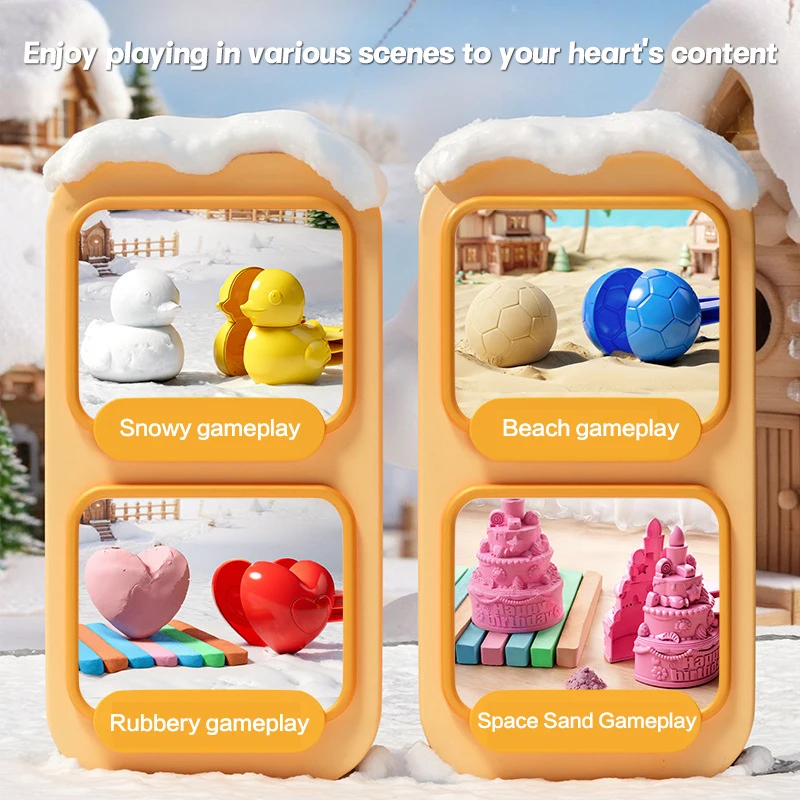 1Pc Snowball Clamp Multiple Shape Snowball Making Tongs Winter Outdoor Snow Play Sports Toys For Kids Snowball Throwing Tool