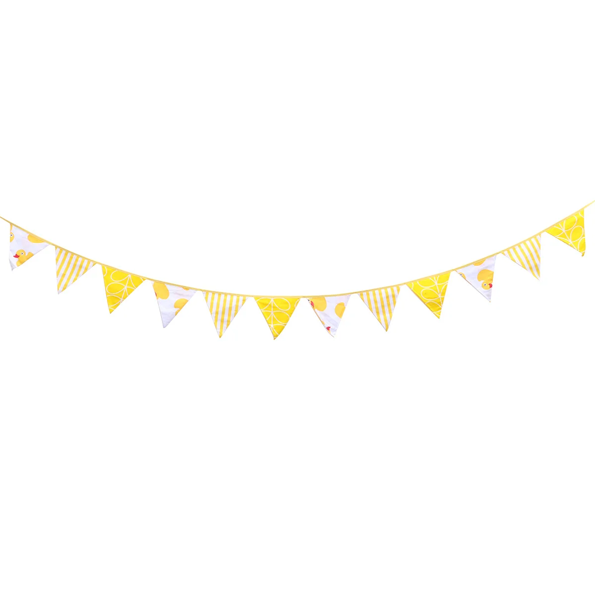 

Duck Print Pennant Flags Bunting Garland Fabric Wedding Birthday Shower Home Party Decor Wear Resistant