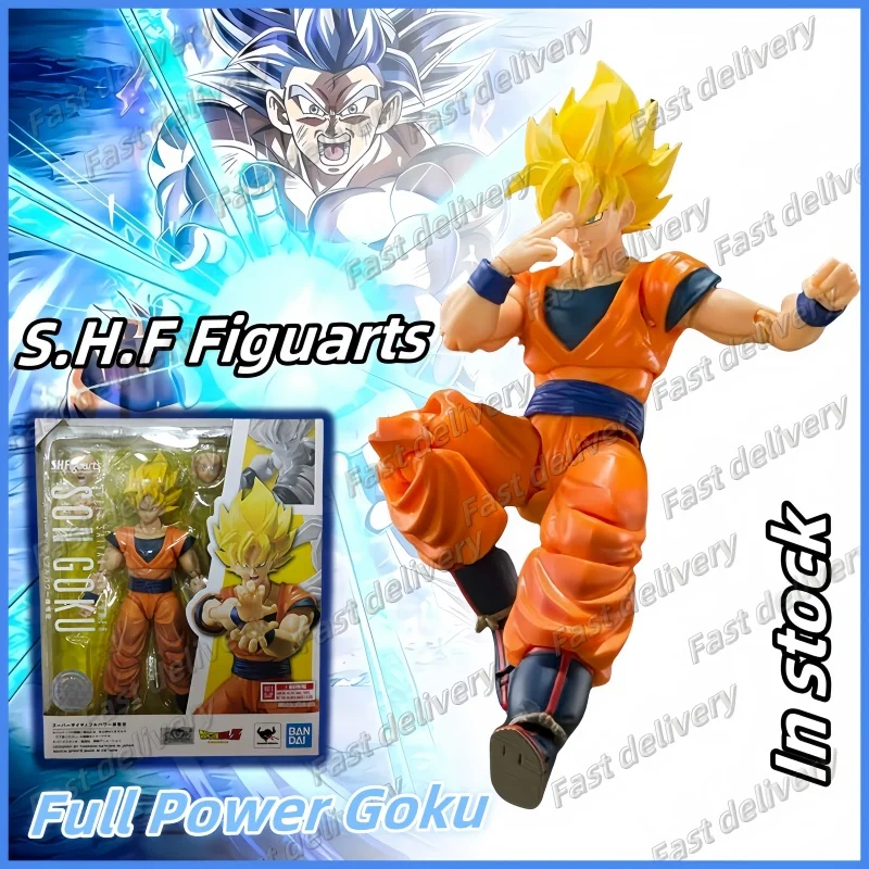 In Stock Re-Release Bandai S.H. Figuarts Dragon Ball Z Super Saiyan Full Power Goku Action Figure Collectible Toys Gifts