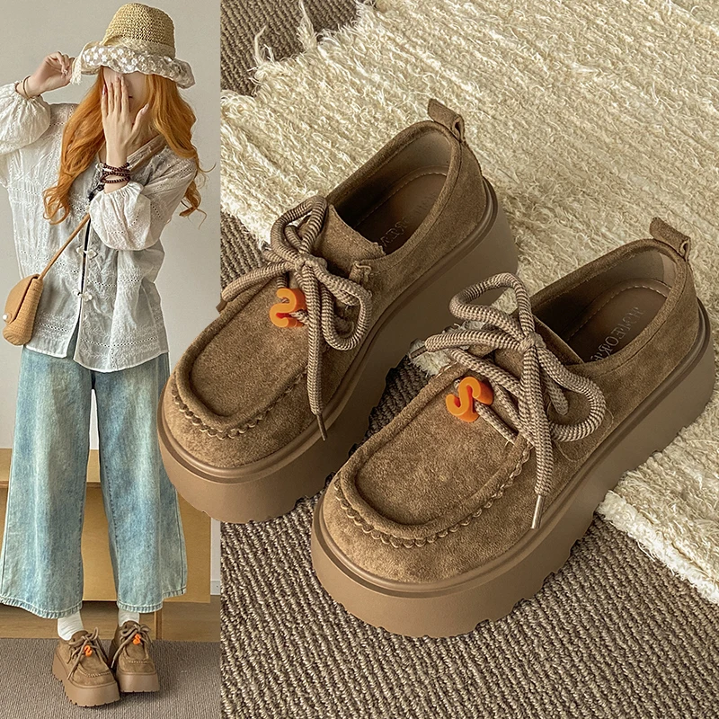 أحذية بدون كعب للسيدات، شباشب ذات نعل سميك بتصميم جديد لعام 2025، شباشب نصف كاجوال للسيدات بتصميم قديم #5