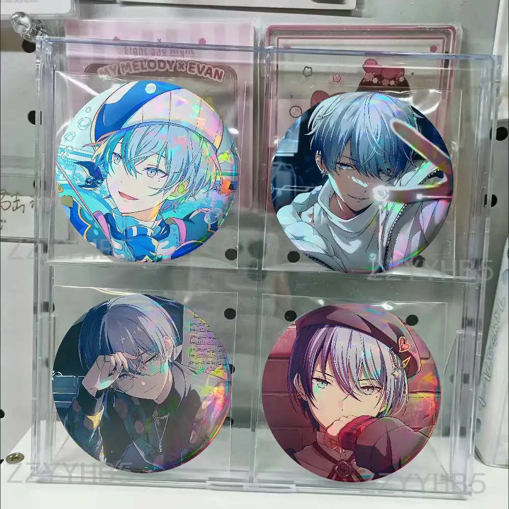 

P-Project S-Sekai Toya Aoyagi Meme Coin Badges Tinplate Round Brooch Custom Anime Role Enamel Pins Gifts for Fans Friends