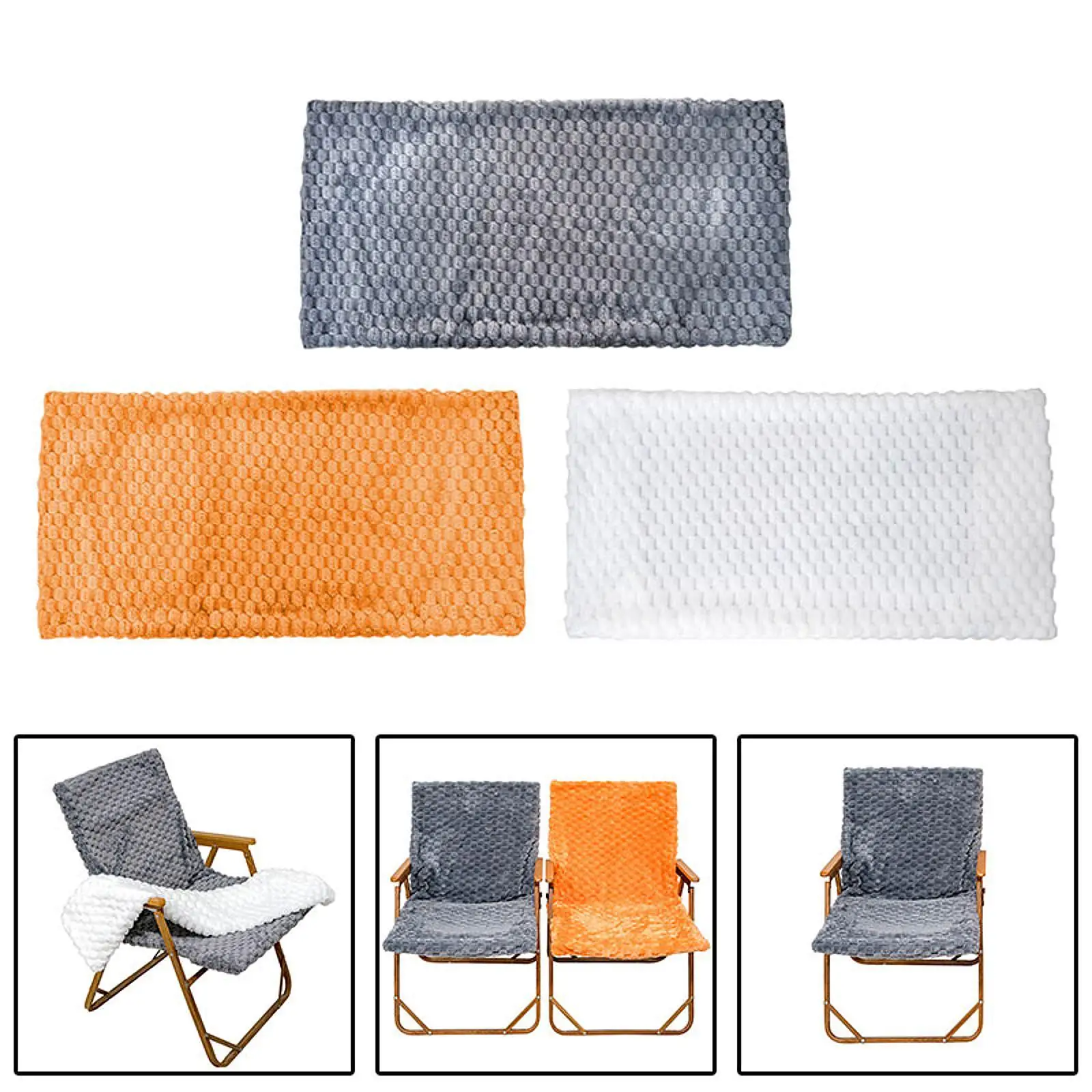 وسادة كرسي قابلة للطي في الهواء الطلق مخملية مريحة لكرسي الصيد #4