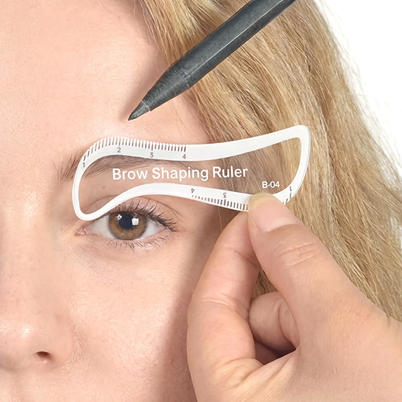 1PCS Brow Mapping Lineal Augenbrauen Gestaltung Lineal 1 Minute Schnelle Zeichnung Design Stirn Einfache Werkzeug Microblading Permanent Make-Up schablonen