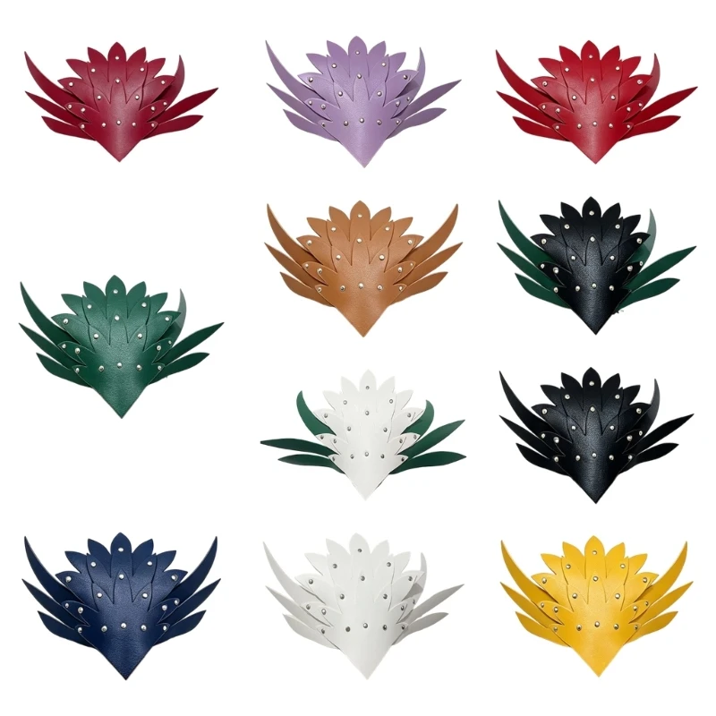 31BB Headwear Accessory for Adults and Older Kids, Layered Leather-Look Costume Piece with Adjustable Wear Use