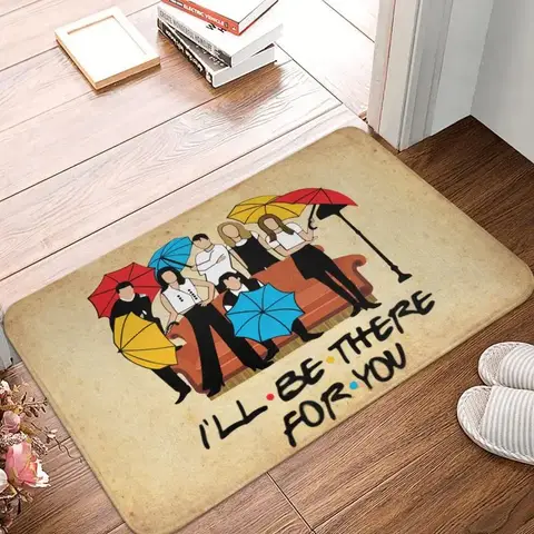 Friends TV Show Front Door Mat Anti-Slip Outdoor Absorbent Doormat Kitchen Balcony Entrance Rug Carpet