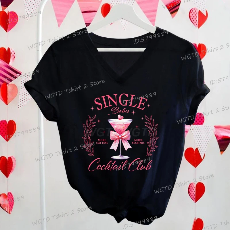 Bachelorette Party Women T-shirt Creative Funny Social Valentine Y2K Tee 