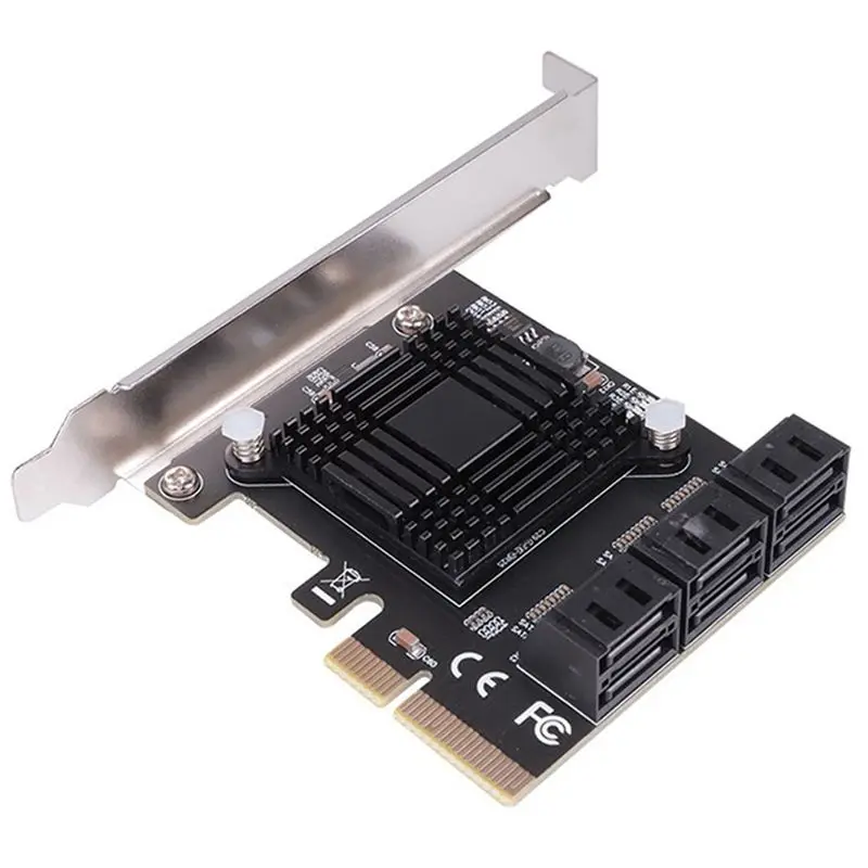 Stylish-SATA 3 PCI Expansion Card PCI-E/PCIE SATA Controller SATA Multiplier SATA3 6Gbps Asmedia ASM1166 Chip For HDD SSD