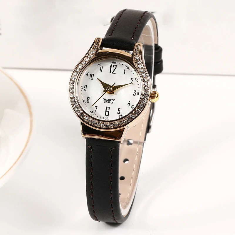 MAYZHISU Women Watch Ladies Watch Light Luxury Retro Women Quartz Gold Wristwatch Stainless Steel Bracelet Female Clock