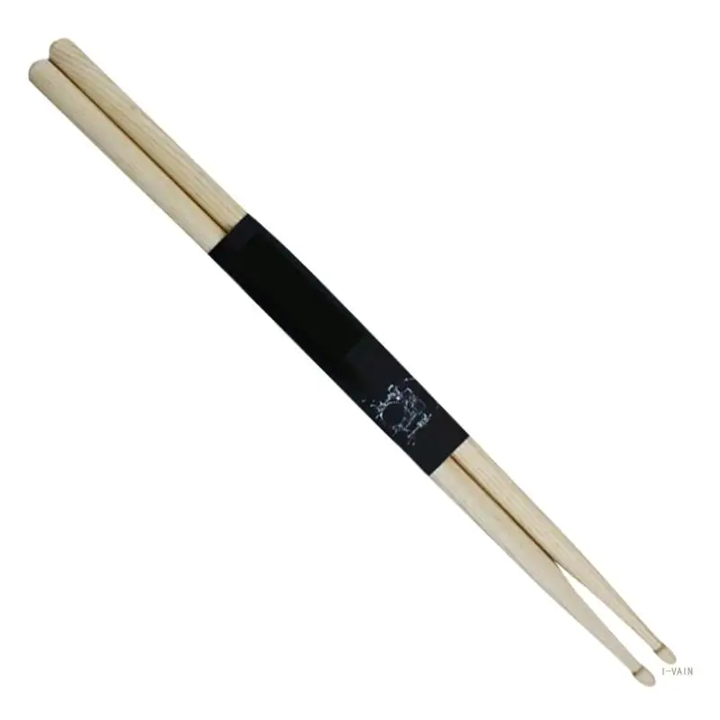 M5TC 1Pair 5A Solid Drumsticks Simple Nonslip Practical Drumstick Percussions Accessorys for Beginner, Student, Adult