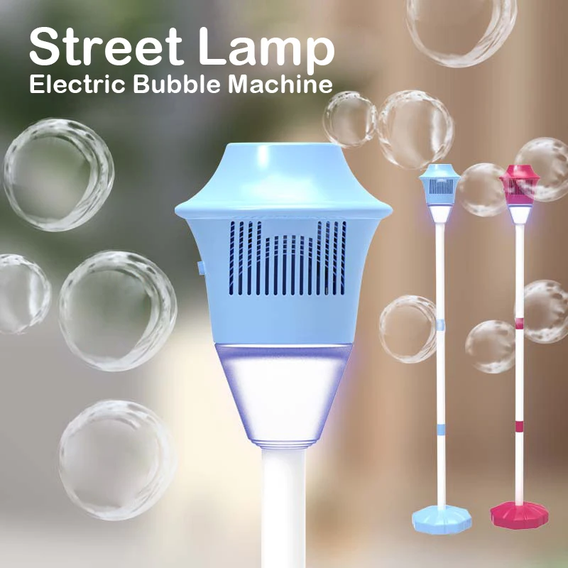 Straatlantaarn bubble machine volautomatische bubble met licht verjaardag outdoor bruiloft zonder batterij bubble water
