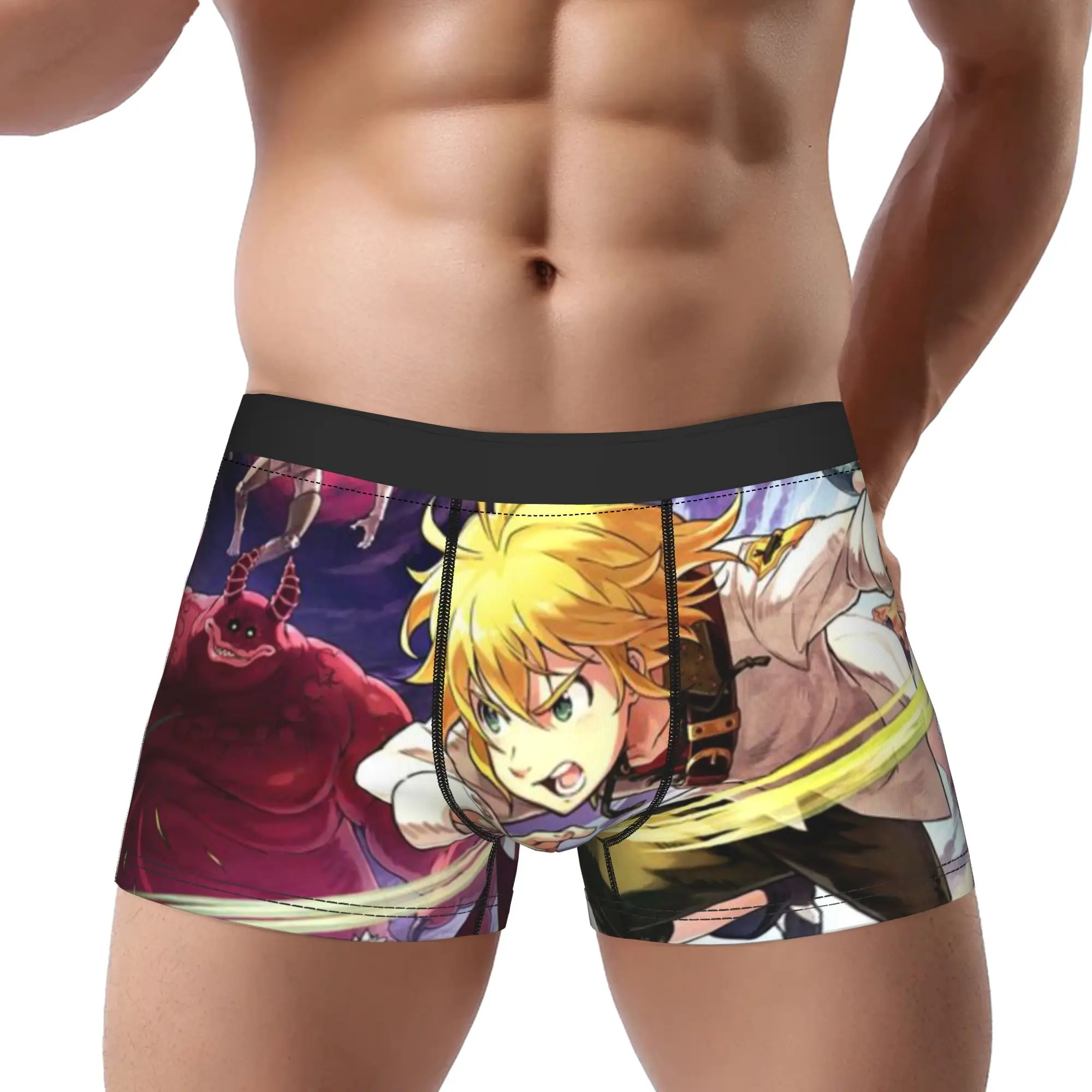 

Seven Deadly Sins Underpants Breathbale Panties Male Underwear Comfortable Shorts Boxer Briefs