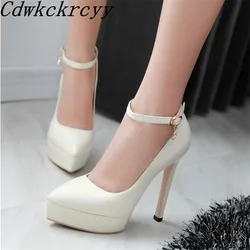 Spring and Autumn New pattern fashion Cusp temperament Simplicity black sexy High-heeled Waterproof banquet marry Women Shoes