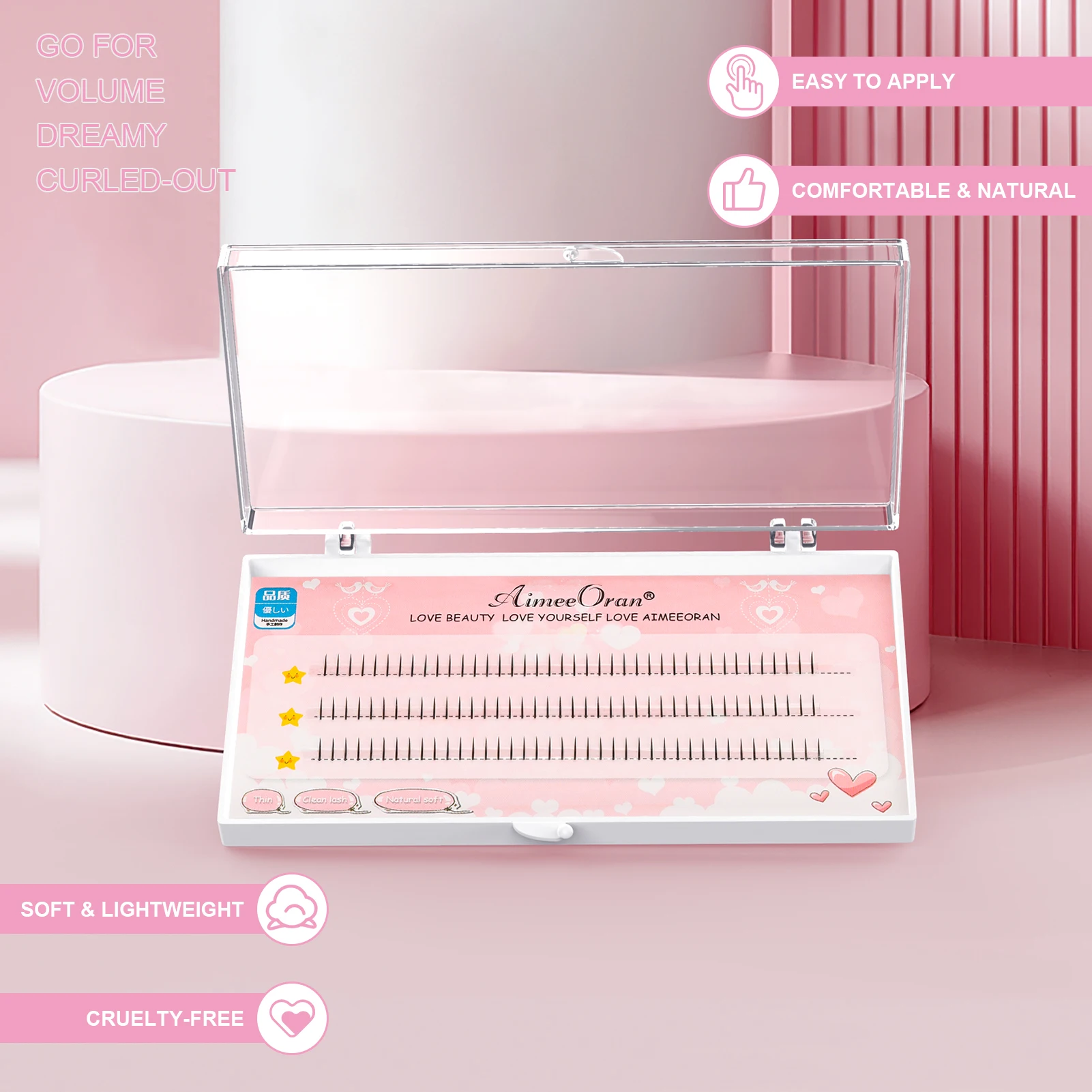 3 행 6mm 푹신한 낮은 속눈썹 요정 가짜 속눈썹 속눈썹 아래 분할 자연 만화 하단 속눈썹 부드러운 속눈썹 메이크업 도구