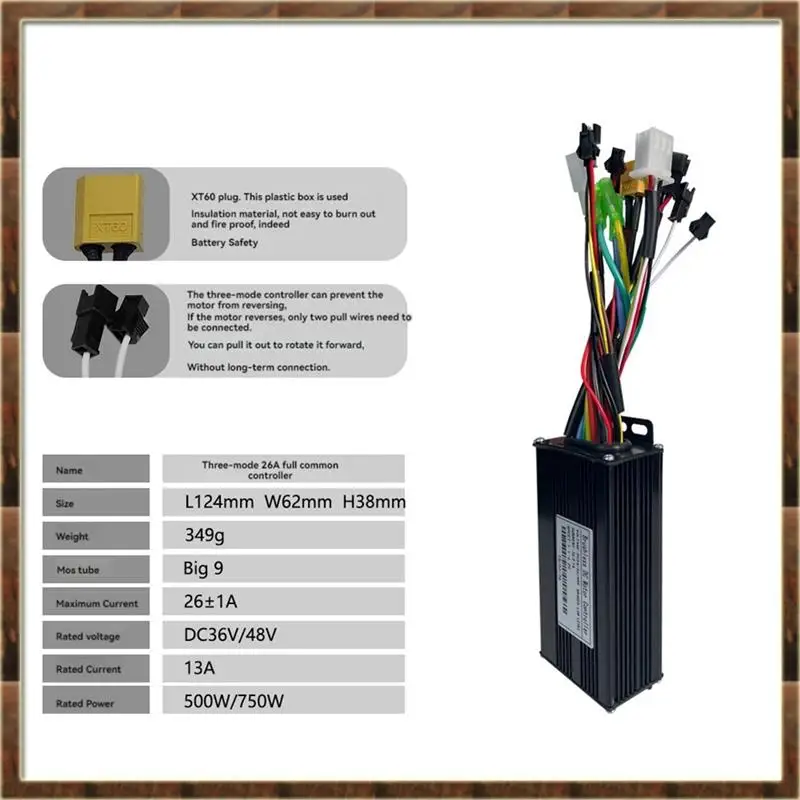 A48T Mountain Bike Lithium- Power Conversion Parts S-100 Color LCD Meter With Tri-Mode 26A Controller Set