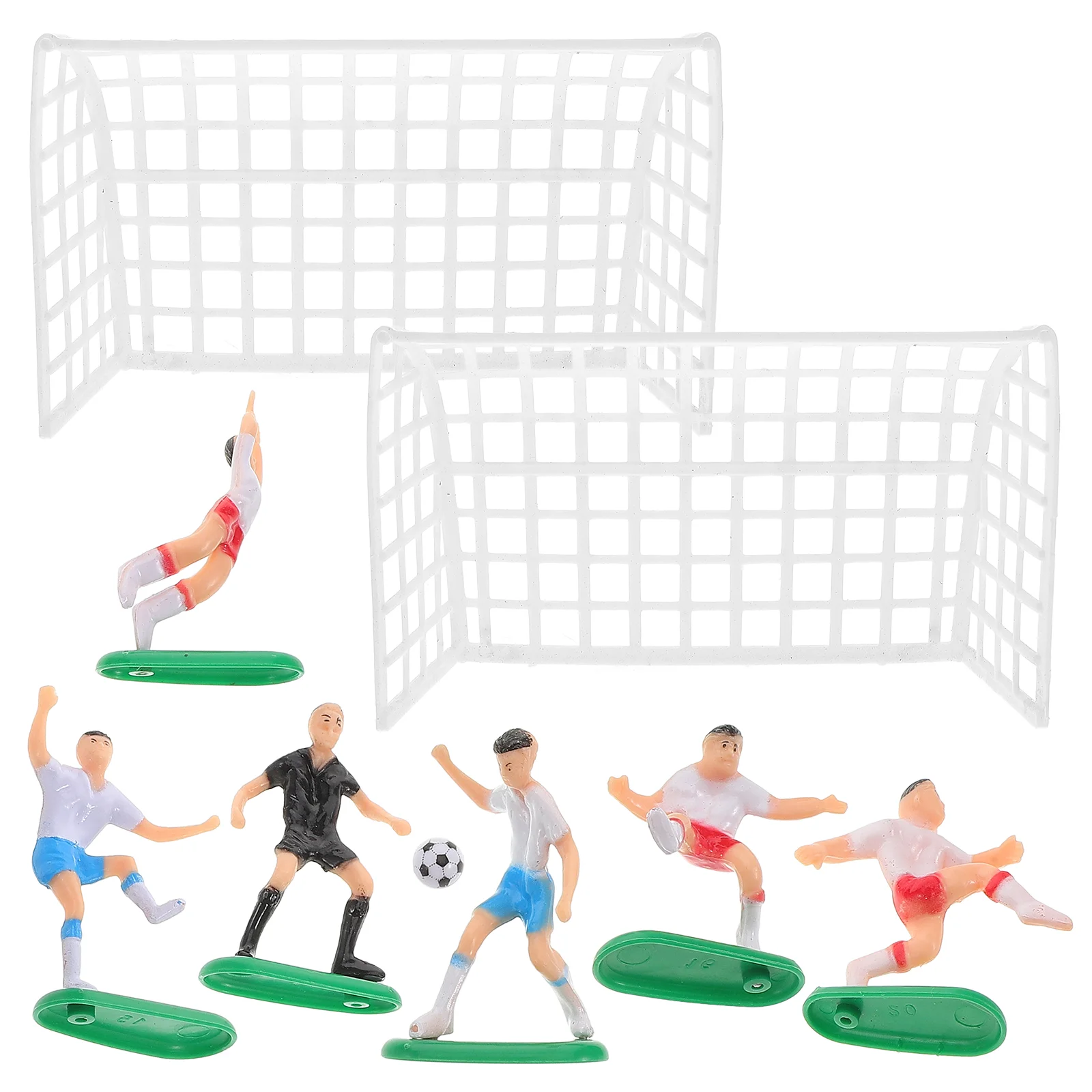 Creative Football Cake Topper Soccer Player Cake Decor Birthday Mold Set for Boys soccer cake topper cake topper birthday