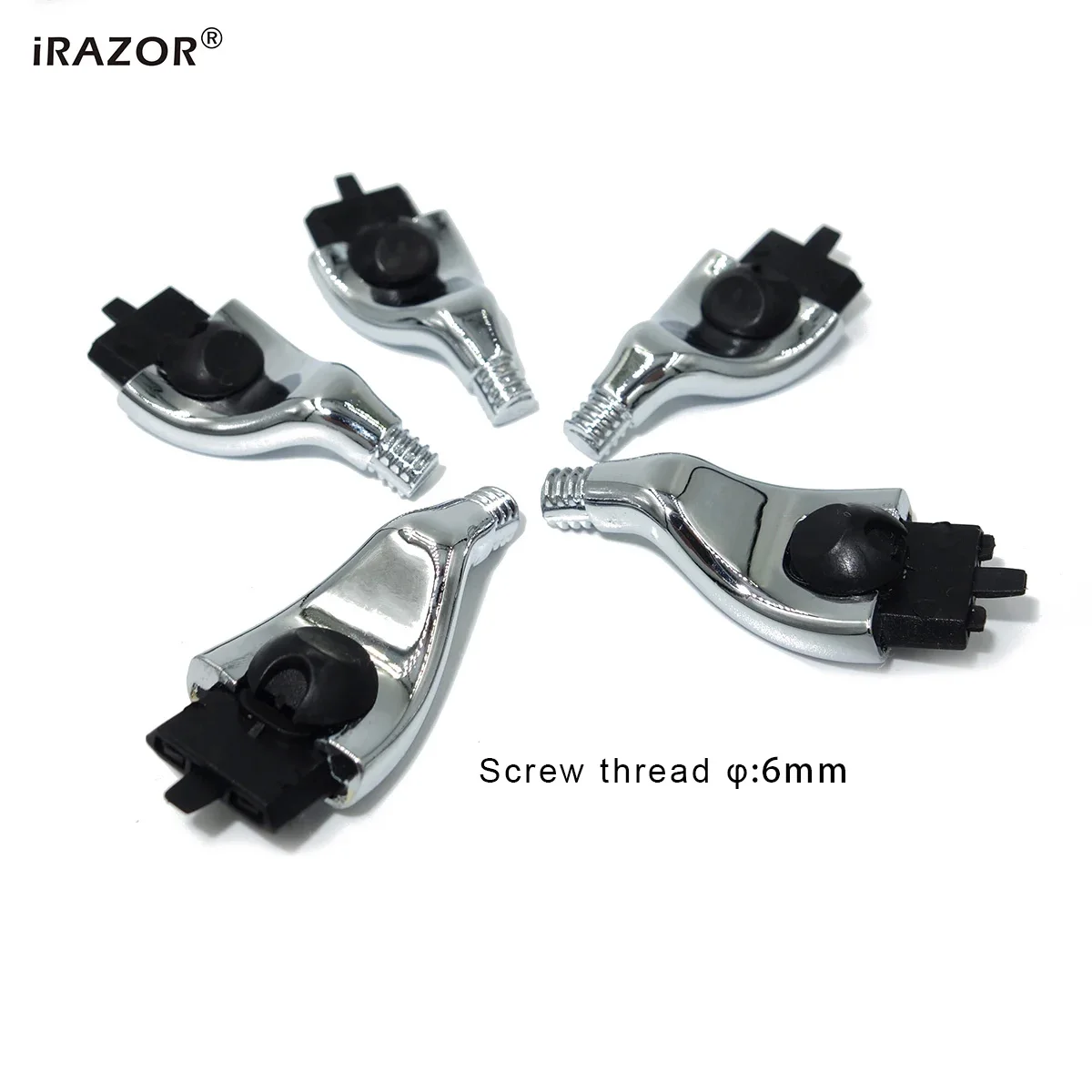 iRAZOR Mach 3 Razor Head 3-Layer Cartridges Connector for DIY Beginner Handmade Manual Shaver Blades Adapter 6mm Diameter 1pc