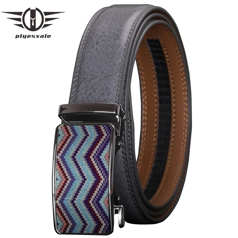

Luxury Multi Color Automatic Buckle Belt For Men Fashion Designer Cowskin Genuine Leather Belts Male Casual Waist Strap B288