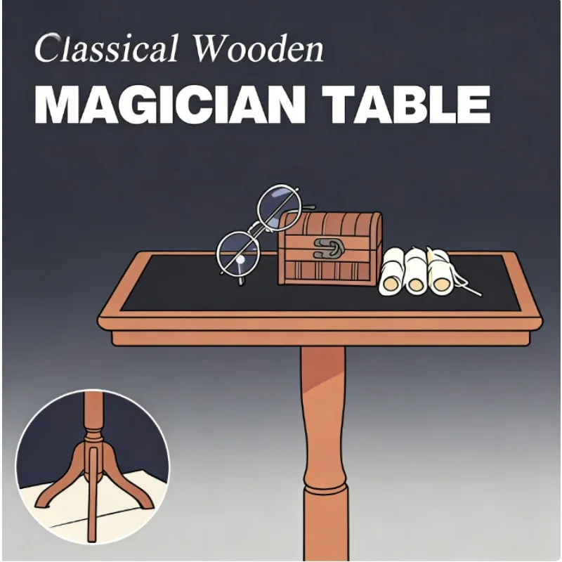 

Профессиональный аксессуар для фокусника, классический деревянный стол для фокусника, элегантный ретро-стол, сцена, фокусы, реквизит, трюки, магия