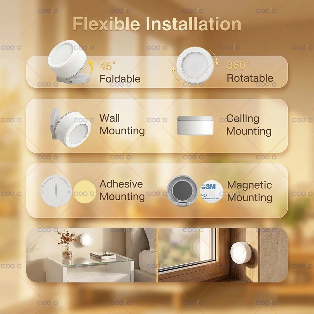 Tuya Zigbee Smart Ambient Light Sensor Illuminance Brightness Detector Light Change Monitoring for Smart Life Z2M Need Gateway image 5