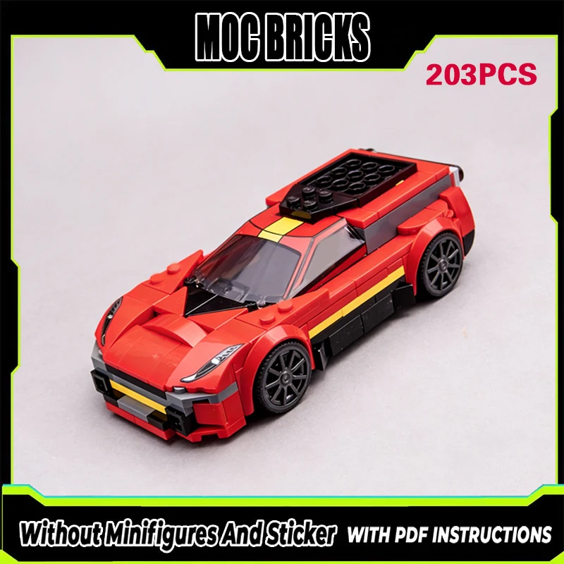 

City Car Model MOC Building Bricks Classic Modified Transport Truck Modular Technology Gifts Holiday Assemble Children Toys Suit