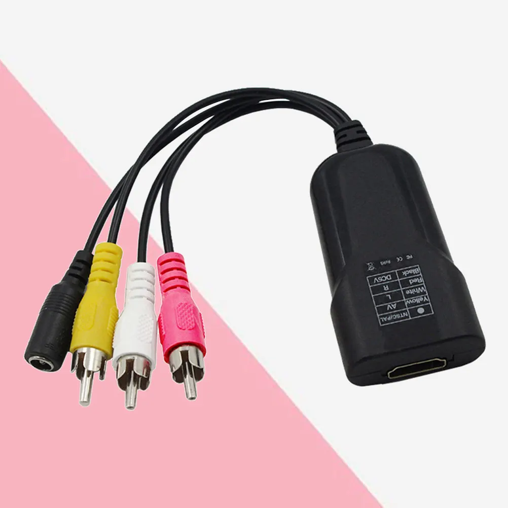 

to Converter Cable Adapter Adapter Cable Scaler Portable Plug Play NTSC PAL Output Composite Video Signal