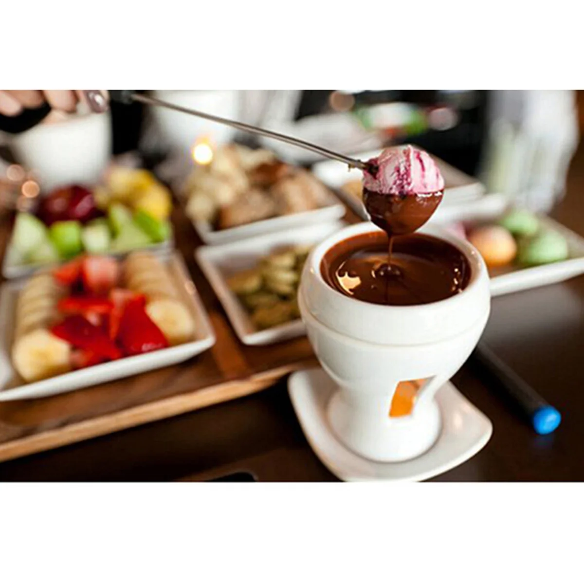 

6 Pcs Fondue Forks 24cm Dessert Fruit Stainless Steel Fork Food Forks Chocolate Cheese Dessert Fork Kitchen Set