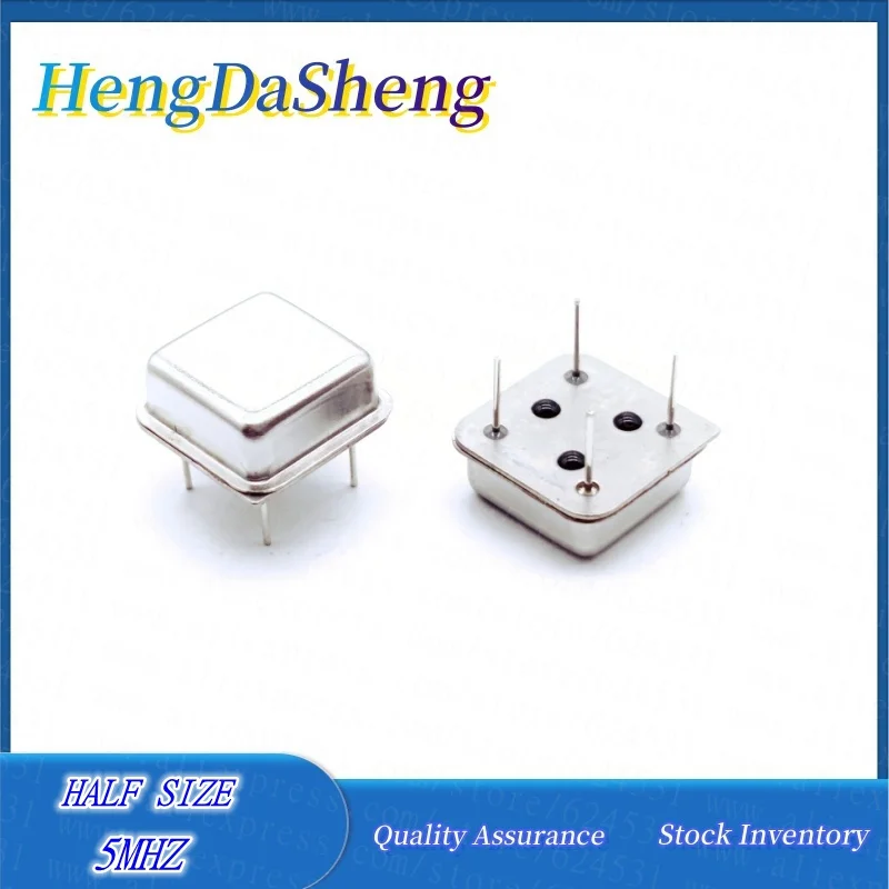 5Pcs/Lot In-line Square Active Crystal Oscillator 5MHZ 5M 5.000MHZ OSC Half Size Clock Vibrator DIP-4